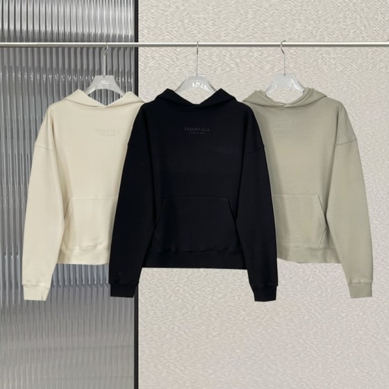 Fear of God Essentials Tone-on-Tone Mini Logo Pullover Hoodie